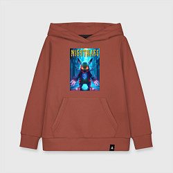 Детская толстовка-худи Cyber terrible Pikachu - neon glow