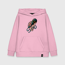 Детская толстовка-худи Микрофон в руке