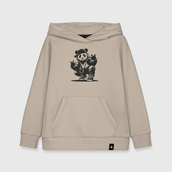 Детская толстовка-худи Панда хип-хоп