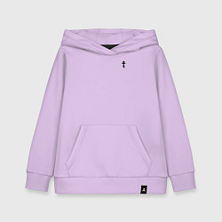 Детская толстовка-худи Сокрушу пред ним врагов его малый крест черный