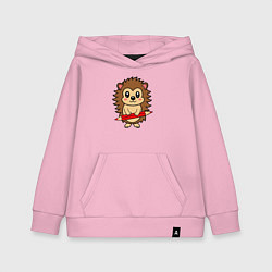 Детская толстовка-худи Ёжик и красный карандащ