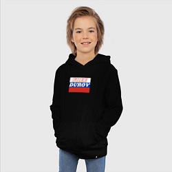 Толстовка детская хлопковая Free durov, цвет: черный — фото 2