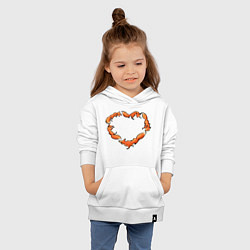 Толстовка детская хлопковая Лисердце, цвет: белый — фото 2