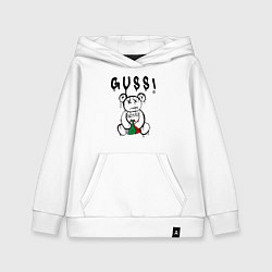 Детская толстовка-худи Гусси - мишка с гусями