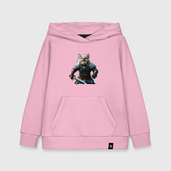 Детская толстовка-худи Кот викинг