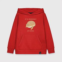 Детская толстовка-худи Жаба из мема среда мои чуваки