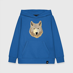 Детская толстовка-худи Белый волк