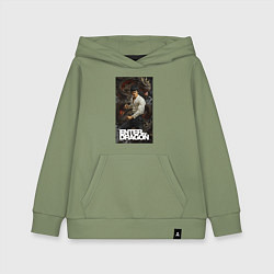 Детская толстовка-худи Брюс Ли - выход дракона