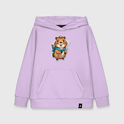 Детская толстовка-худи Счастливая капибара