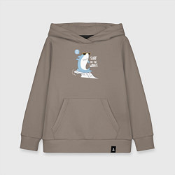 Детская толстовка-худи Акула на волнах