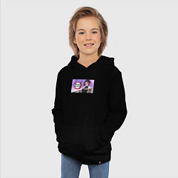 Толстовка детская хлопковая Demon slayer black go, цвет: черный — фото 2