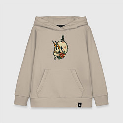 Детская толстовка-худи Грозовой череп