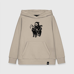 Детская толстовка-худи Жнец и его кот