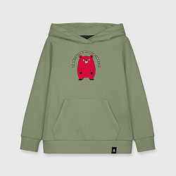 Детская толстовка-худи Осторожно, я просыпаюсь