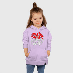 Толстовка детская хлопковая Киш - корона, цвет: лаванда — фото 2