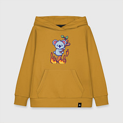 Детская толстовка-худи Пожар у коалы