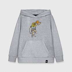 Детская толстовка-худи Динозавр баскетболист