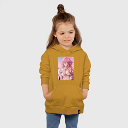Толстовка детская хлопковая Яэ Мико, цвет: горчичный — фото 2