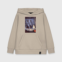 Детская толстовка-худи Коты на хэллоуин