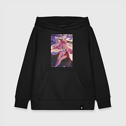 Детская толстовка-худи Геншин Яэ Мико Гудзи