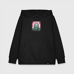 Толстовка детская хлопковая Гоустфейс из фильма Крик, призрачное лицо, цвет: черный
