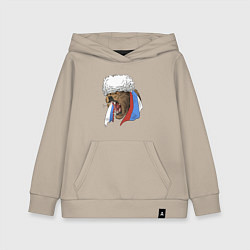 Детская толстовка-худи Русский медведь арт