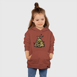 Толстовка детская хлопковая Объятия семьи, цвет: кирпичный — фото 2