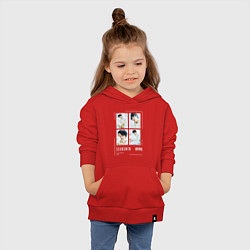Толстовка детская хлопковая Seungmin stray kids cute, цвет: красный — фото 2