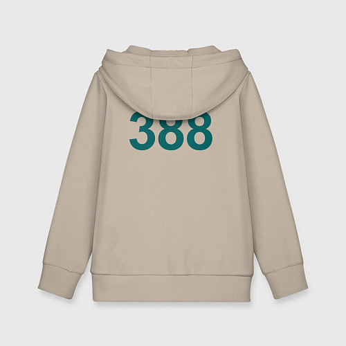 Детская толстовка-худи 388 - Игра в кальмара / Миндальный – фото 2