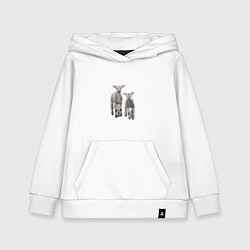 Детская толстовка-худи Ягнята овечки