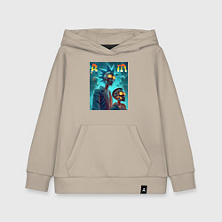 Детская толстовка-худи Rick and Morty - cyberpunk fantasy