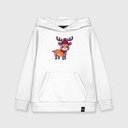 Детская толстовка-худи Зимний оленёнок