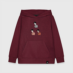 Детская толстовка-худи Три портрета, одна личность