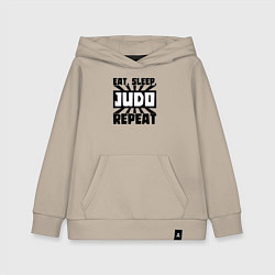 Детская толстовка-худи Есть спать дзюдо