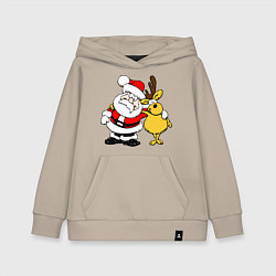 Детская толстовка-худи Новогодняя парочка