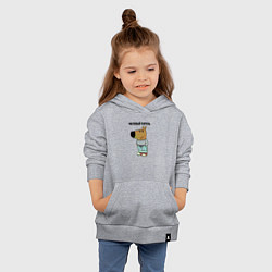 Толстовка детская хлопковая Чиловый парень, цвет: меланж — фото 2
