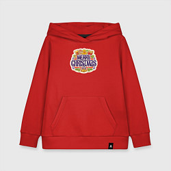 Детская толстовка-худи Merry christmas