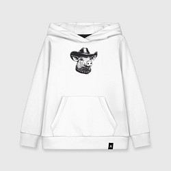 Детская толстовка-худи Ковбой свинья
