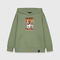 Детская толстовка-худи Собака Джек-рассел-терьер
