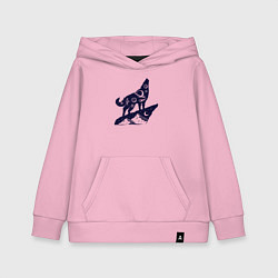 Детская толстовка-худи Космический волк