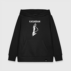 Толстовка детская хлопковая Kasabian - logo, цвет: черный