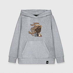 Детская толстовка-худи Грустный колосок