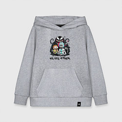 Детская толстовка-худи Morty and Rick - we are Venom meme