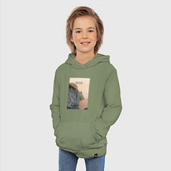 Толстовка детская хлопковая Горная душа, цвет: авокадо — фото 2