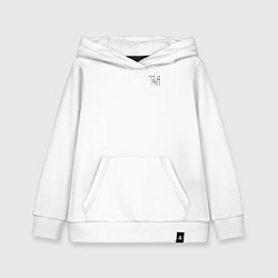 Детская толстовка-худи Таня вязью - чёрная надпись