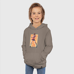 Толстовка детская хлопковая Momo Ayase, цвет: утренний латте — фото 2