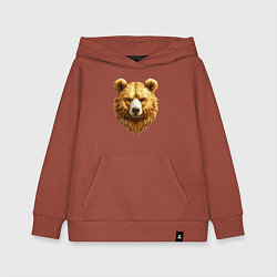 Детская толстовка-худи Золотой медведь