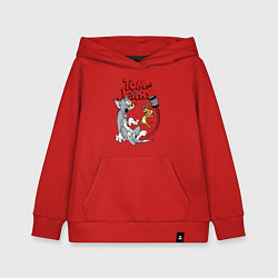 Детская толстовка-худи Том и Джерри - кувалда