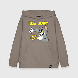 Детская толстовка-худи Том и Джерри - кот и мышь