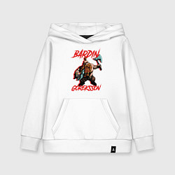 Толстовка детская хлопковая Warhammer Vermintide - Bardin Goreksson, цвет: белый